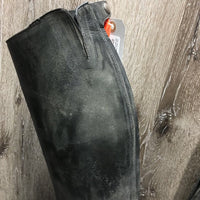 Pr Field boots, zips *gc, dirt, rubs, marks, older, replaced zip
