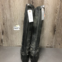 Pr Field boots, zips *gc, dirt, rubs, marks, older, replaced zip
