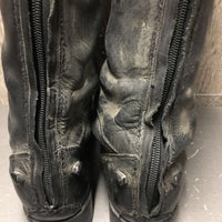 Pr Field boots, zips *gc, dirt, rubs, marks, older, replaced zip