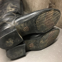 Pr Field boots, zips *gc, dirt, rubs, marks, older, replaced zip

