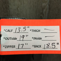 Pr Field boots, zips *gc, dirt, rubs, marks, older, replaced zip