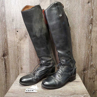 Pr Field boots, zips *gc, dirt, rubs, marks, older, replaced zip
