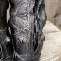 Pr Field boots, zips *gc, dirt, rubs, marks, older, replaced zip
