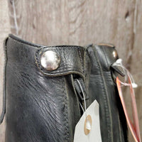 Pr Field boots, zips *gc, dirt, rubs, marks, older, replaced zip