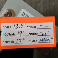 Pr Field boots, zips *gc, dirt, rubs, marks, older, replaced zip