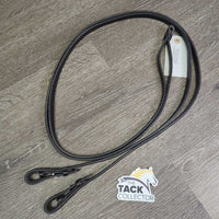 Plain Curb Reins, Sliding Keeper *vgc, clean, mnr edge scrapes

