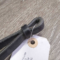 Plain Curb Reins, Sliding Keeper *vgc, clean, mnr edge scrapes
