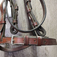 Rsd Bridle *gc, dirty, stiff, rubs, gunk, creases, scraped edges, stains, dry, dents
