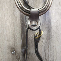 Rsd/Padded Noseband, Dy'on Flash Strap, Slide on Attachment *gc, clean, rubs, creases, faded, stiff, bent, dry, scrapes
