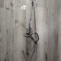 Rsd/Padded Noseband, Dy'on Flash Strap, Slide on Attachment *gc, clean, rubs, creases, faded, stiff, bent, dry, scrapes
