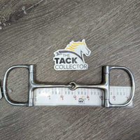 Thin Small D Ring Snaffle Bit *gc, clean, stains, rubs & scratches
