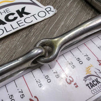 Thin Small D Ring Snaffle Bit *gc, clean, stains, rubs & scratches
