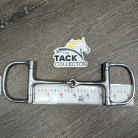 Thin Small D Ring Snaffle Bit *gc, clean, stains, rubs & scratches
