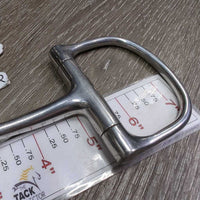 Thin Small D Ring Snaffle Bit *gc, clean, stains, rubs & scratches
