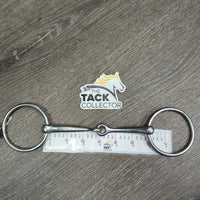 Thin Loose Ring Snaffle Bit *gc, stains, residue, scratches, rubs, scuffs, clean
