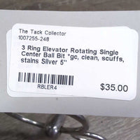 3 Ring Elevator Rotating Single Center Ball Bit *gc, clean, scuffs, stains
