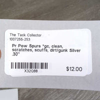 Pr Pow Spurs *gc, clean, scratches, scuffs, dirt/gunk
