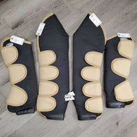 Tall Front & Hind Shipping Boots *vgc, clean & mnr dirt/pooey, stains, rubs, hair & slice
