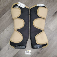 Tall Front & Hind Shipping Boots *vgc, clean & mnr dirt/pooey, stains, rubs, hair & slice