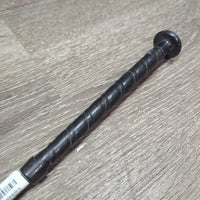 Riding Crop - Whip, Leather Handle, cap end *gc/fair, loose cap end, rubs, frays, snags, stains, v.creased & dented flapper
