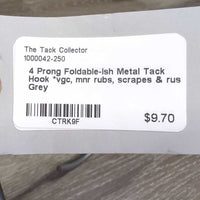 4 Prong Foldable-ish Metal Tack Hook *vgc, mnr rubs, scrapes & rust
