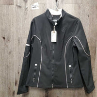 Soft Shell Fleece Lined Jacket, zipper *xc, mnr hair, older
