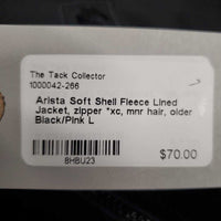 Soft Shell Fleece Lined Jacket, zipper *xc, mnr hair, older