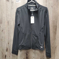 Stretchy Jacket, zipper *vgc, mnr hair, rubs & linty, older
