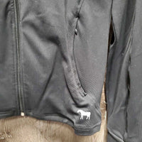 Stretchy Jacket, zipper *vgc, mnr hair, rubs & linty, older

