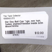 Ball Cap *vgc, mnr hair, faded, stained?residue inside brim
