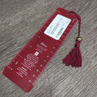 Horse & Ruler Bookmark, Tassel *vgc, scratches
