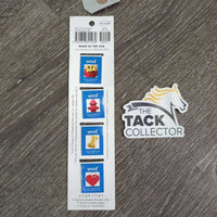 4 Dog Heads Magnetic Page Clips - Bookmarks *new, creases
