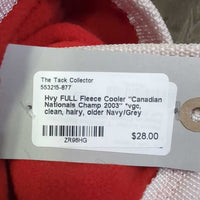 Hvy FULL Fleece Cooler "Canadian Nationals Champ 2003" *vgc, clean, hairy, older
