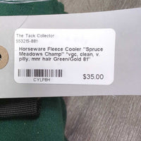 Fleece Cooler "Spruce Meadows Champ" *vgc, clean, v. pilly, mnr hair
