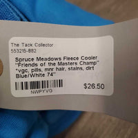 Fleece Cooler "Friends of the Masters Champ" *vgc, pills, mnr hair, stains, dirt
