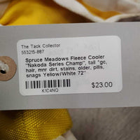 Fleece Cooler "Nakoda Series Champ", tail *gc, hair, mnr dirt, stains, older, pills, snags
