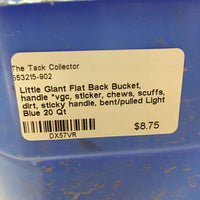Flat Back Bucket, handle *vgc, sticker, chews, scuffs, dirt, sticky handle, bent/pulled
