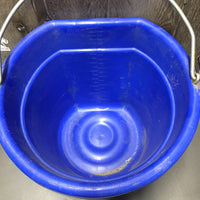 Flat Back Bucket, handle *vgc, chews, scuffs, dirt