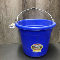 Flat Back Bucket, handle *gc, chewed, scuffs, dirt
