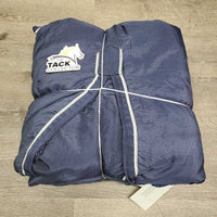 Fleece Lined Rain Sheet, 2 legs, tail *vgc, clean, wpf, hairy, pilly, mnr rubs, frayed/torn gusset, faded, rust, snags