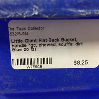 Flat Back Bucket, handle *gc, chewed, scuffs, dirt
