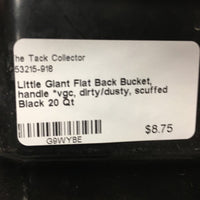 Flat Back Bucket, handle *vgc, dirty/dusty, scuffed
