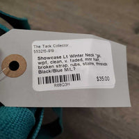 Lt Winter Neck *gc, wpf, clean, v. faded, mnr hair, broken strap, rubs, stains, threads
