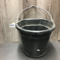 Flat Back Bucket, handle *gc, dirty/dusty, scuffed, chews
