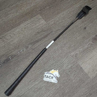 Hvy Thick Riding Crop - Whip, Rubber Handle *gc, v.bent, folded flapper

