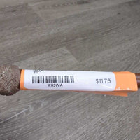 Leather Wrapped Riding Crop, braided cap end *vgc, dirty, loose cap end
