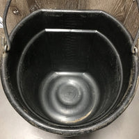 Flat Back Bucket, handle *vgc, dirt, scuffed, chews, tape
