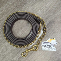 80" Leather Lead Shank, 30" Nose Chain *xc, mnr dents & scrapes
