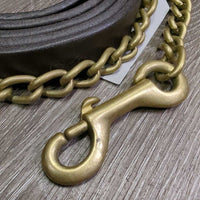 80" Leather Lead Shank, 30" Nose Chain *xc, mnr dents & scrapes
