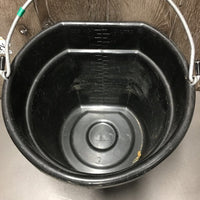 Flat Back Bucket, handle *vgc, dirt, scuffed, chews
